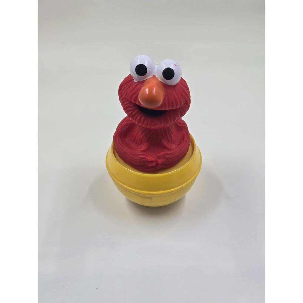 Vintage 1990 Illco Sesame Street Roly Poly Wobble Toys Ernie And Elmo Set - Picture 7 of 10